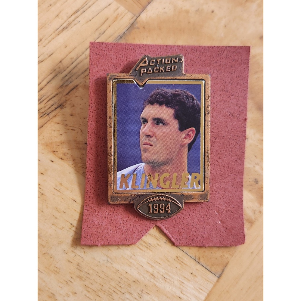David Klinger NFL 1994 Action Packed Pin ~ Cincinnati Bengals